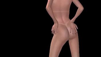 Steamy D Cartoon Sensual Babe Strikes Naughty Poses In Every Position