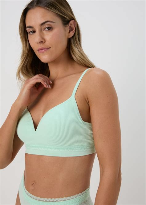 Bralettes Bra Tops Padded Lace Nude Black Matalan