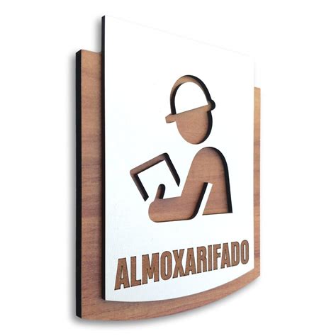 Placa de Sinalização Almoxarifado mdf 15x13cm Elo7