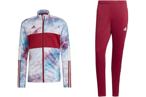 Adidas Tiro Track Jacket And Pant Set Legacy Burgundy App Sky Rush White