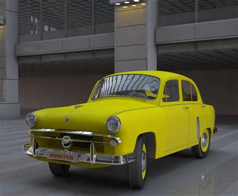 3D візуалізація Жовтий "Москвич" | 3dlancer.net