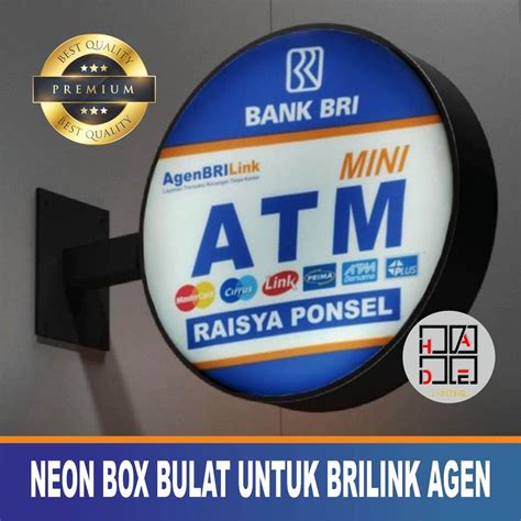 Jual Neon Box Bulat Cm Agen Brilink Custom Neon Box Arklik Promo