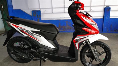 Honda Beat Tahun 2018 Tipe ISS Warna Merah Putih YouTube