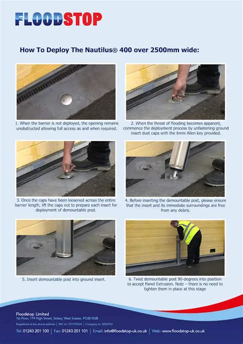 Nautilus 400 Flood Barriers over 2500mm Wide UK