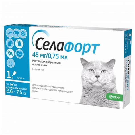 Селафорт капли от блох, клещей и гельминтов для котов купить в Киеве и ...