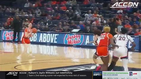 Syracuse Vs Virginia Game Highlights 2023 24 Acc Womens Basketball