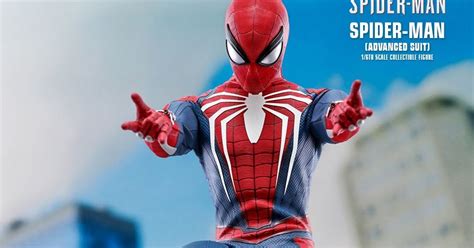 Toyhaven Hot Toys 1 6th Scale Video Game Marvels Spider Man Advance Suit 12 Inch Collectible