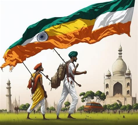 Premium AI Image | 15 August independence day of India