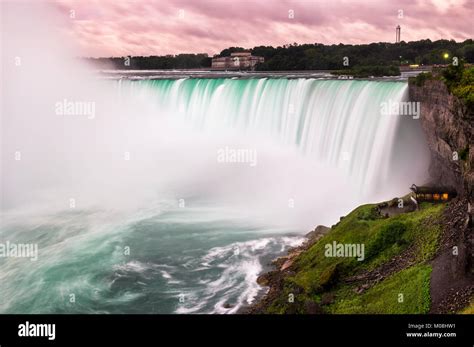 Sunset at Niagara Falls Stock Photo - Alamy