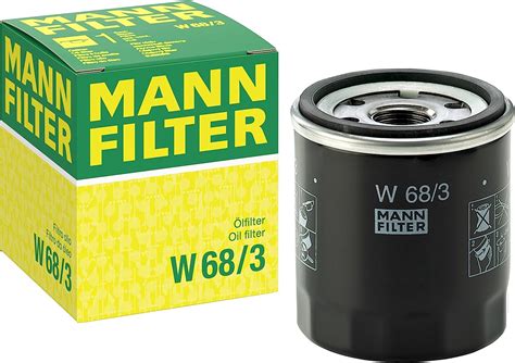 MANN-FILTER W 68/3 Oil Filter - CARS + TRANSPORTERS : Amazon.co.uk ...