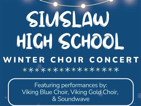 Shs Choir Christmas Concert Florence Or Events Center