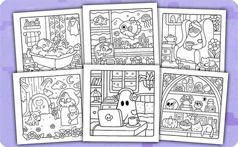 Amazon Spooky Cutie Coloring Book For Adults And Teens Featuring