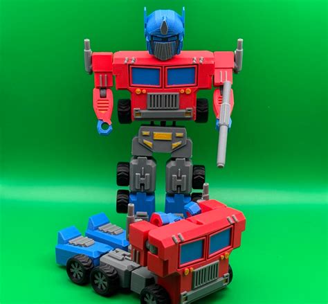 Optimus Prime Transformer Articulated By Lobo Sculpt Makerworld