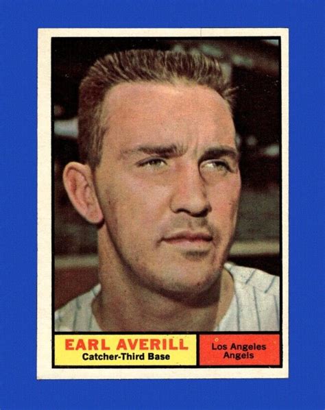 Topps Set Break Earl Averill Nr Mint Gmcards Ebay