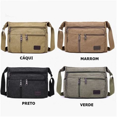 Bolsa De Lona Lateral Masculina