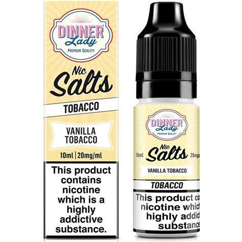 Vanilla Tobacco Nic Salt By Dinner Lady Creme De Vape