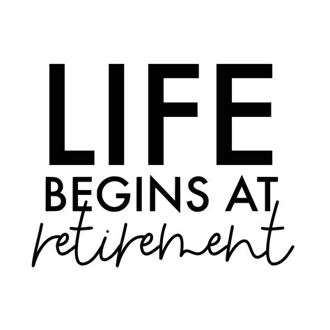 Retraite Citations Typographie Noir Et Blanc 15571470 Art Vectoriel