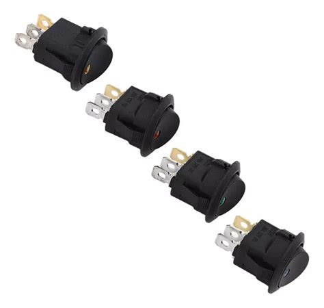 20 Unidades Rocker Switch 3 Pinos 2 Posições 12v Liga desli