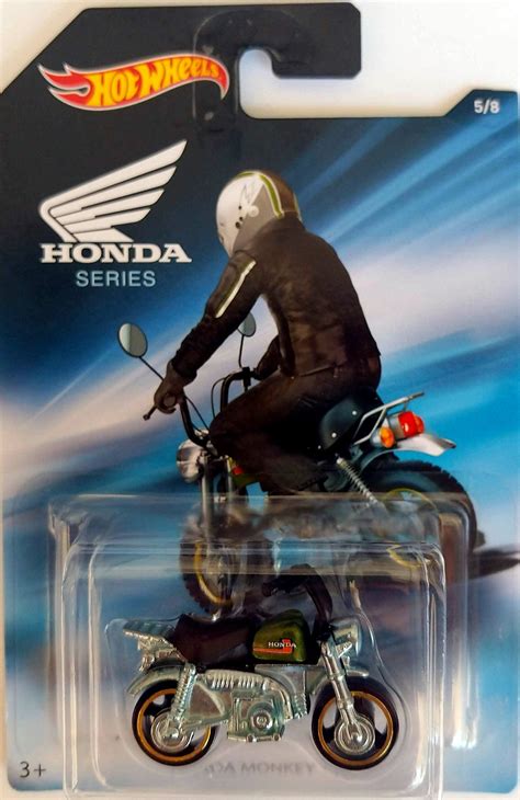 Amazon Hot Wheels Honda Series Honda Monkey Z50 Mini Bike Chrome With Black Seat And