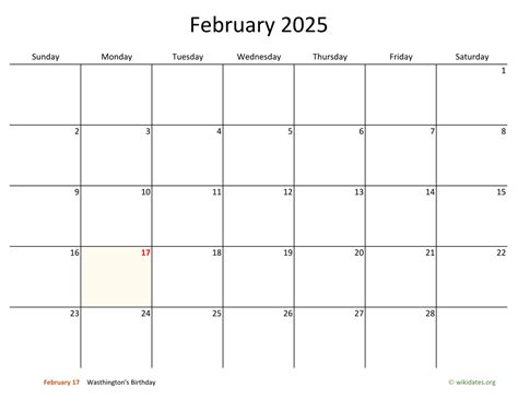 2025 February Calendar With National Holidays Homework Helper - Emma ...
