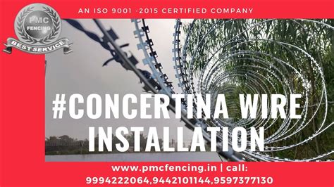 Concertina Coil Wire Fencing Installation Concertina Wire Fence