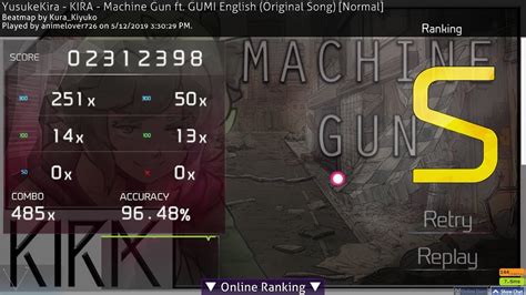 Kira Machine Gun Ft Gumi English Osu Youtube