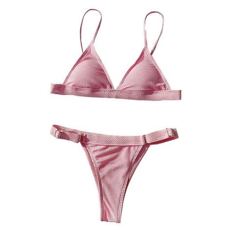 Maillot De Bain Maillots Bikini Sexy Femmes Deux Pièces Couleur Unie YQX PKS oneritea