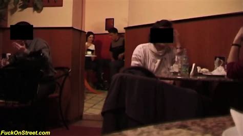 Rough Anal Sex In A Public Coffee Shop