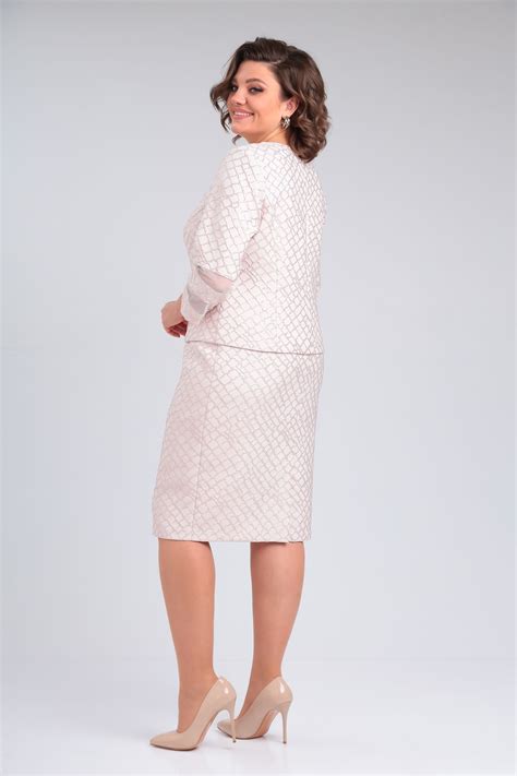 Платье POCHERK STYLE арт. 1-003-розовый крестик
