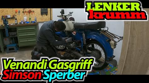 Venandi Gasdrehgriff Am Simson Sperber Lenker Verbogen YouTube