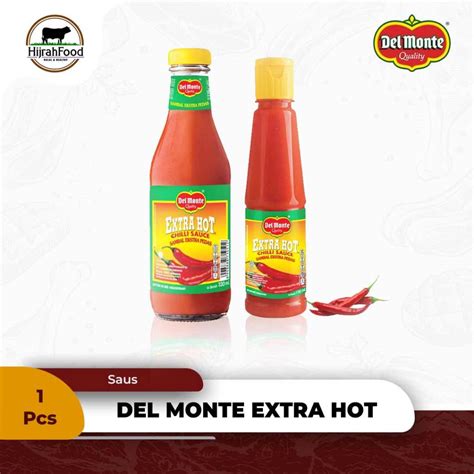 Jual Delmonte Saus Extra Hot Chilli Sauce Sambal Extra Pedas Kemasan Botol Del Monte Shopee