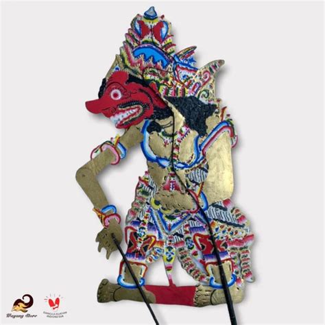 Wayang Kulit Kumbakarna Kumbokarno 60 Cm Lazada Indonesia