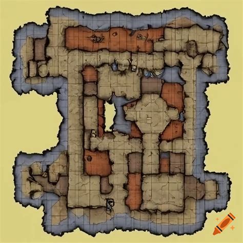 Huge Dungeon Map On Craiyon