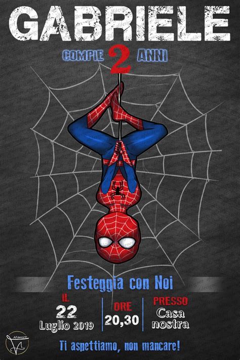 Digital Invitation Spiderman Birthday Party Printable Invitation