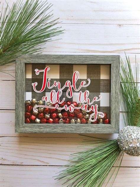 Jingle All The Way Shadow Box Christmas Decor Jingle Bells Christmas