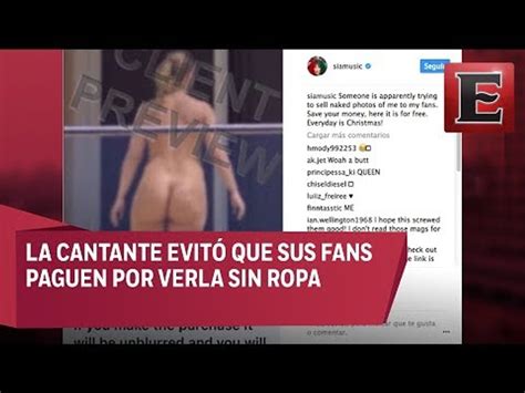 Sia Comparte Foto Desnuda Para Evitar Lucro De Paparazzi V Deo