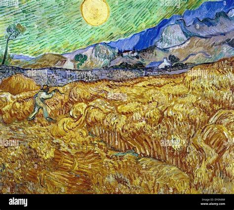 Van Gogh Wheatfield With Reaper