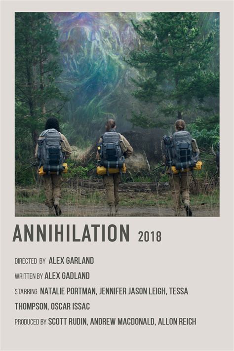 annihilation retro  poster digital  polaroid film poster