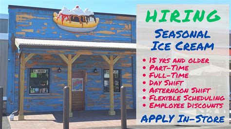 Ice Cream We Are Gearing Up For Spring And Hiring In All Departments
