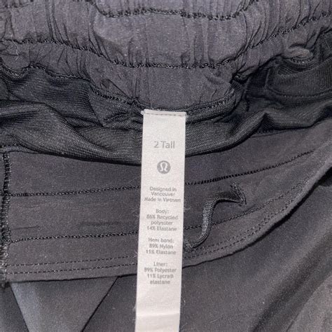 Black Lululemon Hotty Hot Shorts Size Inseam Depop