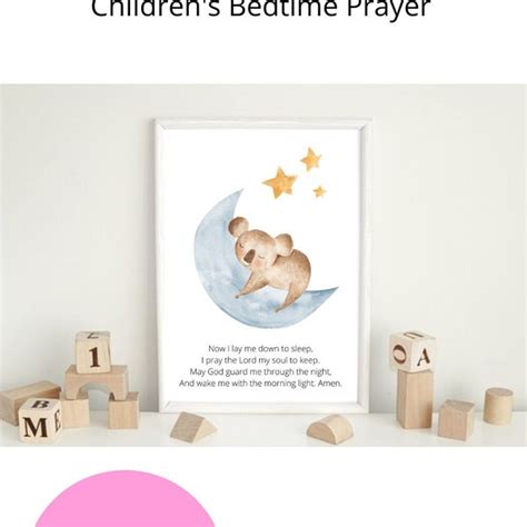 Child Bedtime Prayer - Etsy