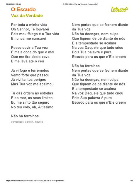 Hino O Escudo Voz Da Verdade