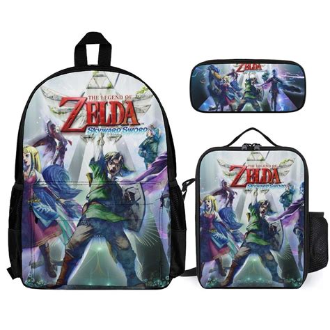 The Legend of Zelda Skyward Sword Schoolbag 3-Pieces Set With Pencil