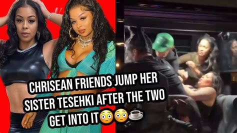 Chrisean Rock Friends jump her sister Tesehki on Baddies East | Tesehki checks Woah Vicky 😳☕️ ...