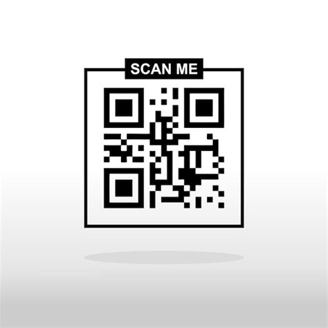 Premium Vector Template Scan Me Qr Code For Smartphone