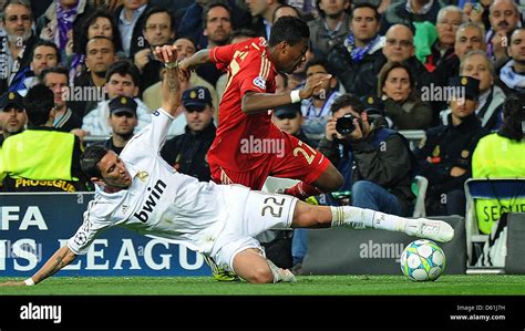 Santiago Bernabeu Bayern Munichs David Alaba Hi Res Stock Photography