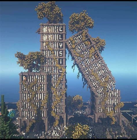 Minecraft cyberpunk skyscraper (120) фото