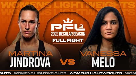 Martina Jindrova Vs Vanessa Melo Pfl Youtube