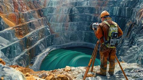 Trabajador De Una Mina De Cobre A Cielo Abierto Foto Premium