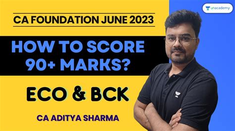 How To Score 90 Marks In Economics BCK CA Foundation June 2023